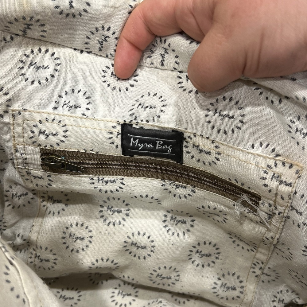 Myra Bags Canvas Hand Bag Sel De Mer Upcycled Purse - Picture 8 of 9